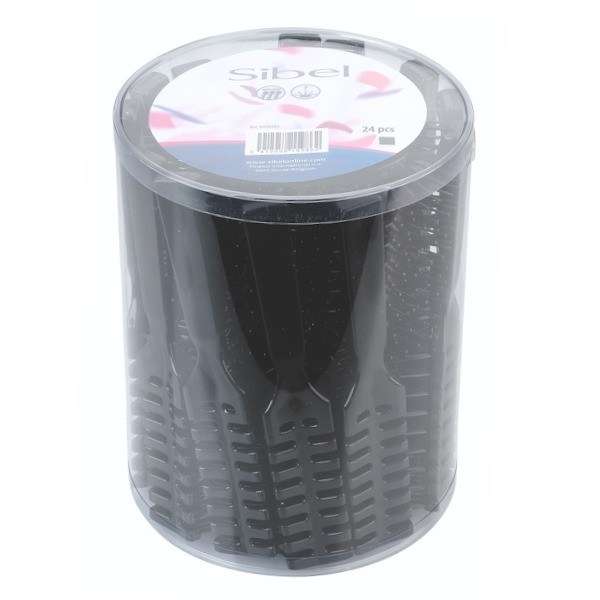 Belüftete Tunnelbürste Croc Schwarz L Box 24Stk.