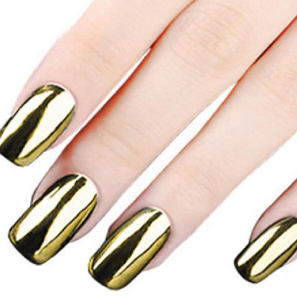 Chrome Aluminium Powder - Gold - 1 g Nail-Dekoration- Décoration d‘ongles- Decorazione p