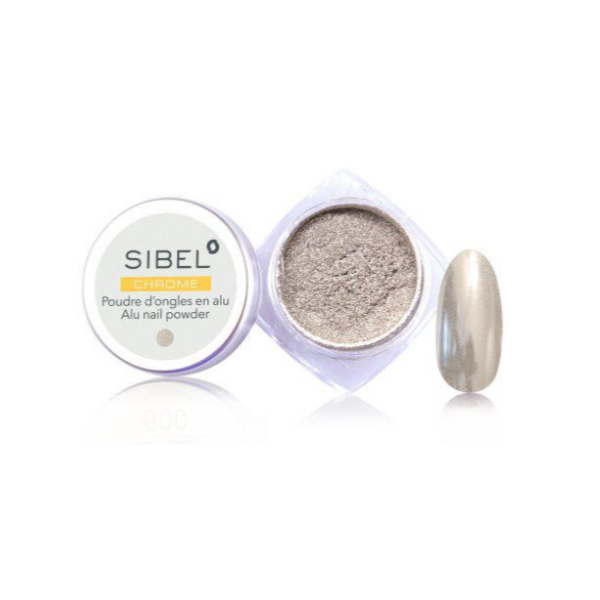 Chrome Aluminium Powder - Silber- 1 g Nail-Dekoration- Décoration d‘ongles- Decorazione pe