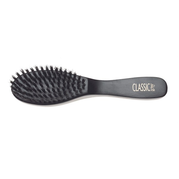 Flache Bürste Classic 56 aus Holz Schwarz