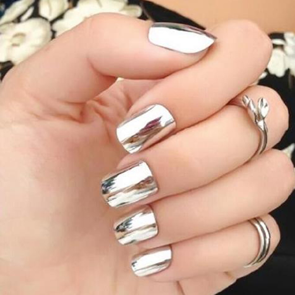 Chrome Aluminium Powder - Silber- 1 g Nail-Dekoration- Décoration d‘ongles- Decorazione pe