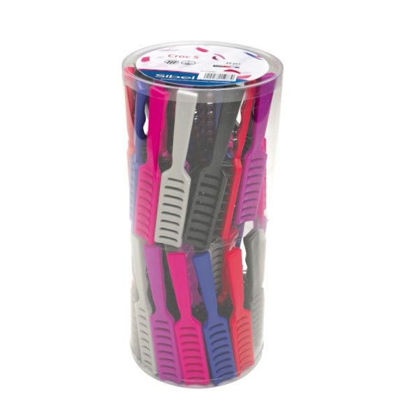 Belüftete Bürste Croc farbig Box S 48 Stk.