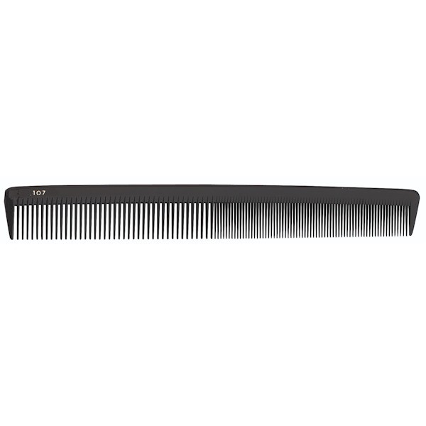 Schneidekamm Delrin 107 Schwarz 21,6cm