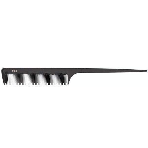 Spitzkamm Delrin 103 Schwarz 20.9cm