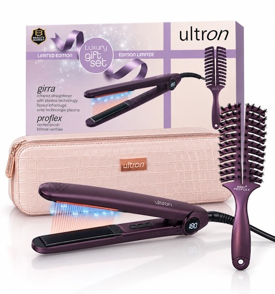 Ultron Set Girra Glätteisen + Proflex Burgundy