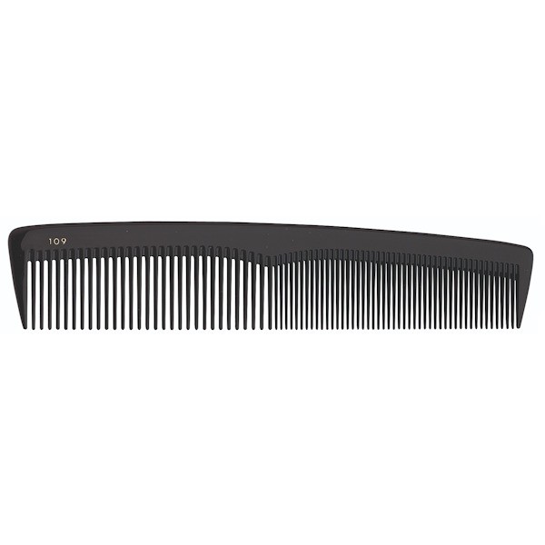 Schneidekamm Delrin 109 Schwarz 19.9cm