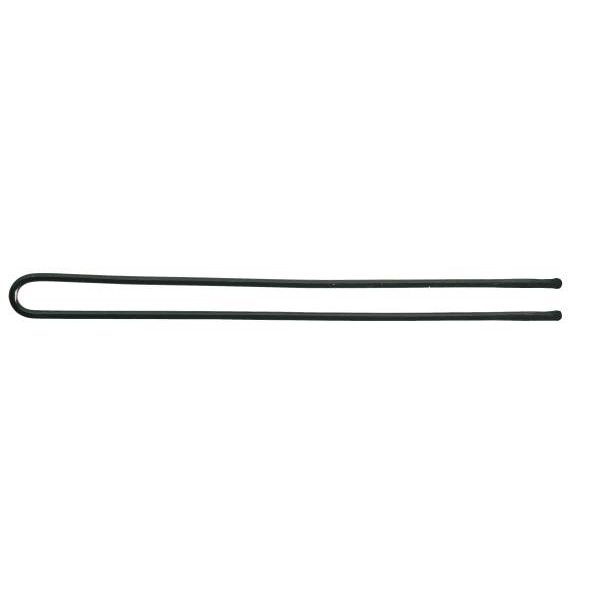  Klassische Haarklemmen Schwarz 65mm Karte 50 Stk.