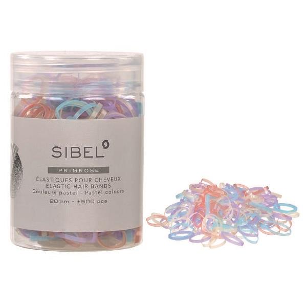  Elastische Haarbänder Pastell 20mm 500 Stk.