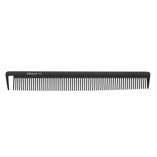 Spitzkamm Delrin 114 Schwarz 21.5cm