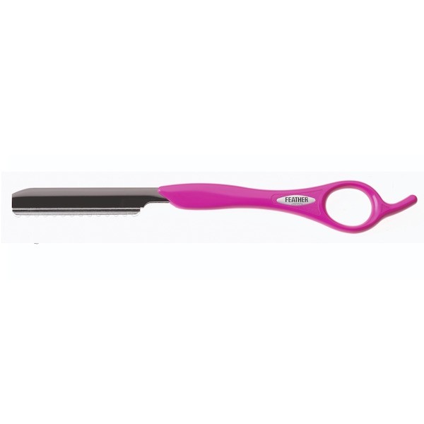 FEATHER Rasiermesser Titanium Pink
