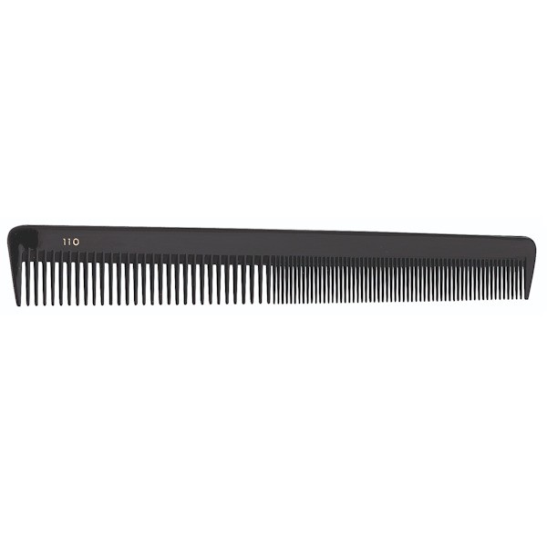 Schneidekamm Delrin 110 Schwarz 18.8cm