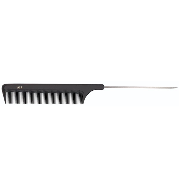 Spitzkamm Delrin 104 Schwarz 21.8cm