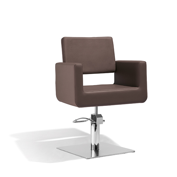  Frisierstuhl Felicitasw/ Square Base Braun