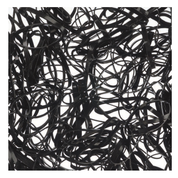  Elastische Haarbänder Schwarz 35mm 250 Stk.